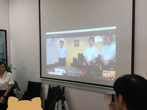 本社とのskype面接